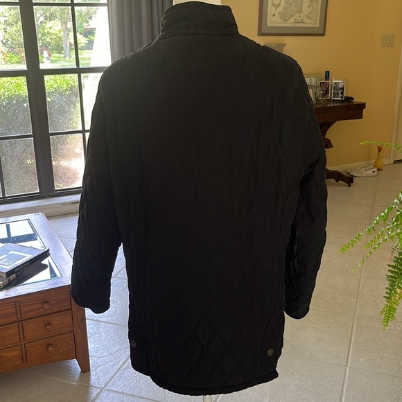 Barbour black / charcoal quilted jacket size 14 US - Picture 2 of 13